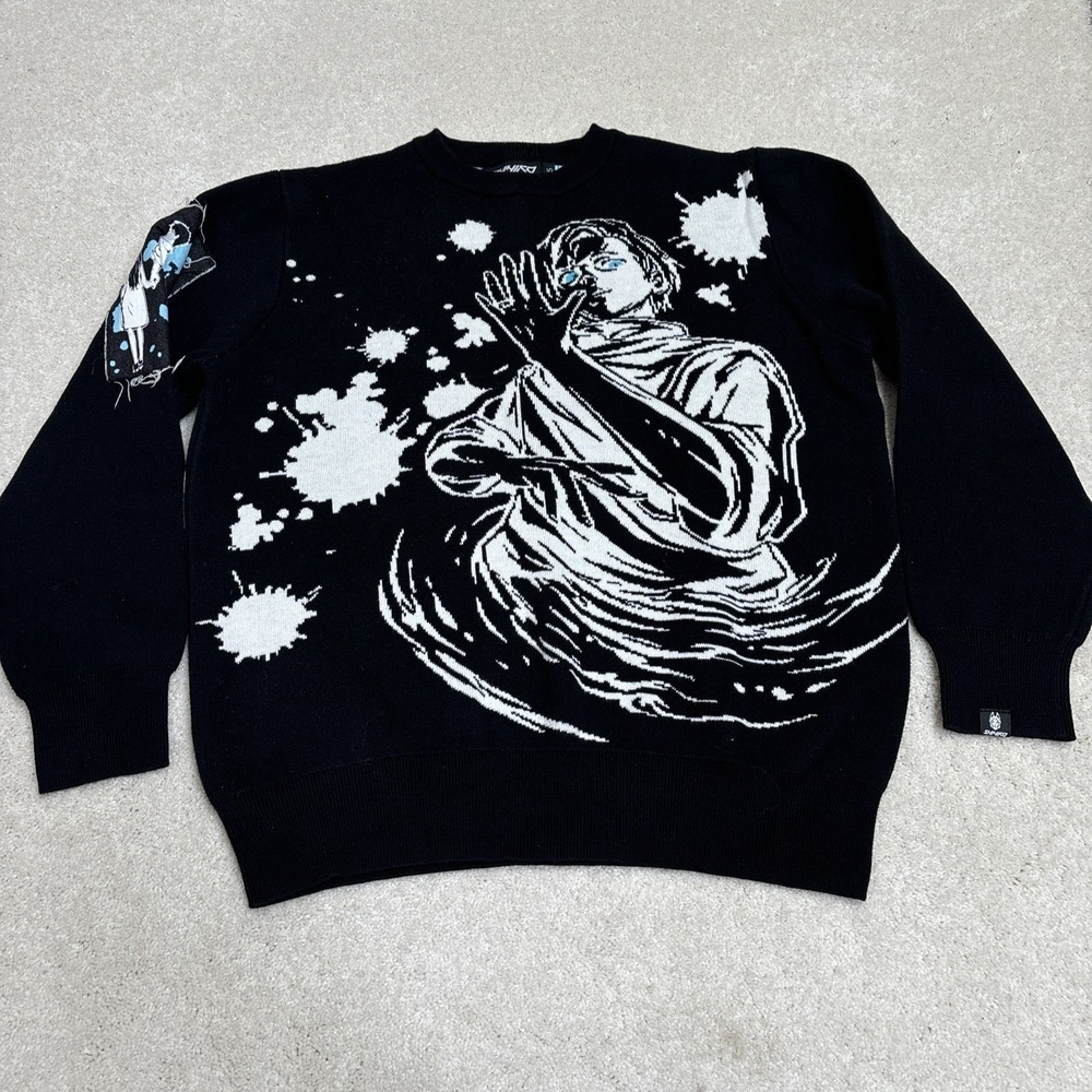 Shihiko Yuta Sweater Jujutsu Kaisen Men's Size Small Heavy Knit Heavy Knit‎